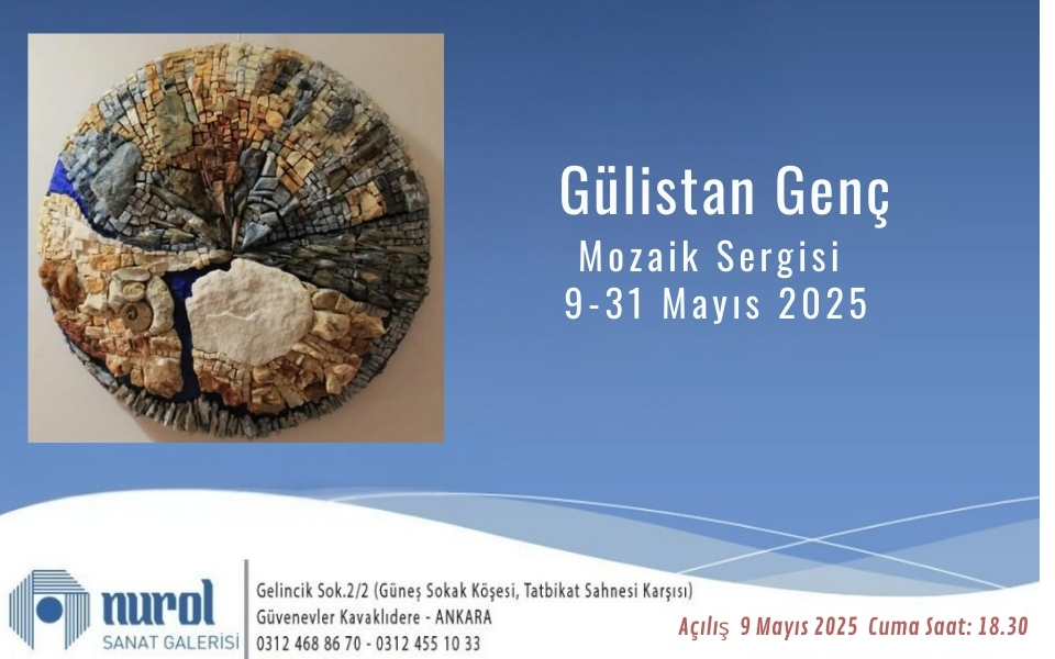Nurol Sanat Galerisi projesinden bir mozaik çalışma